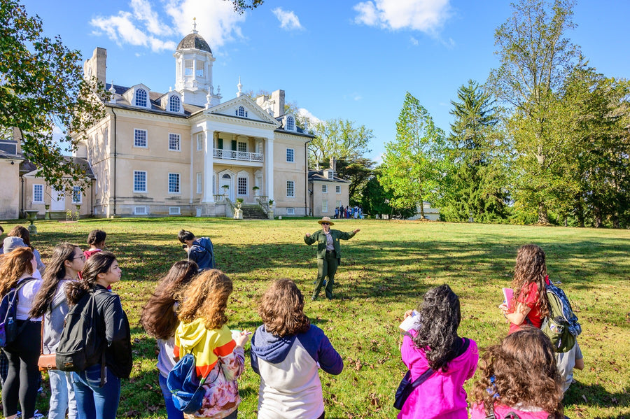 National Park Service ranger leading a heritage program for visitors at Hampton National Historic Site